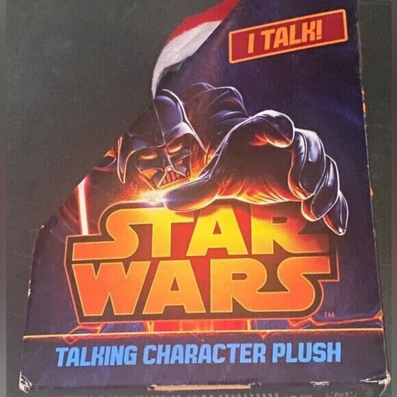 Darth Vader Talking Plush With Christmas Hat Star Wars Hat 9" - Picture 3 of 5